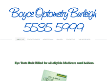 Tablet Screenshot of boyceoptometry.com